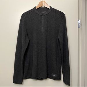 AllSaints Kiran Long Sleeve Henley Shirt